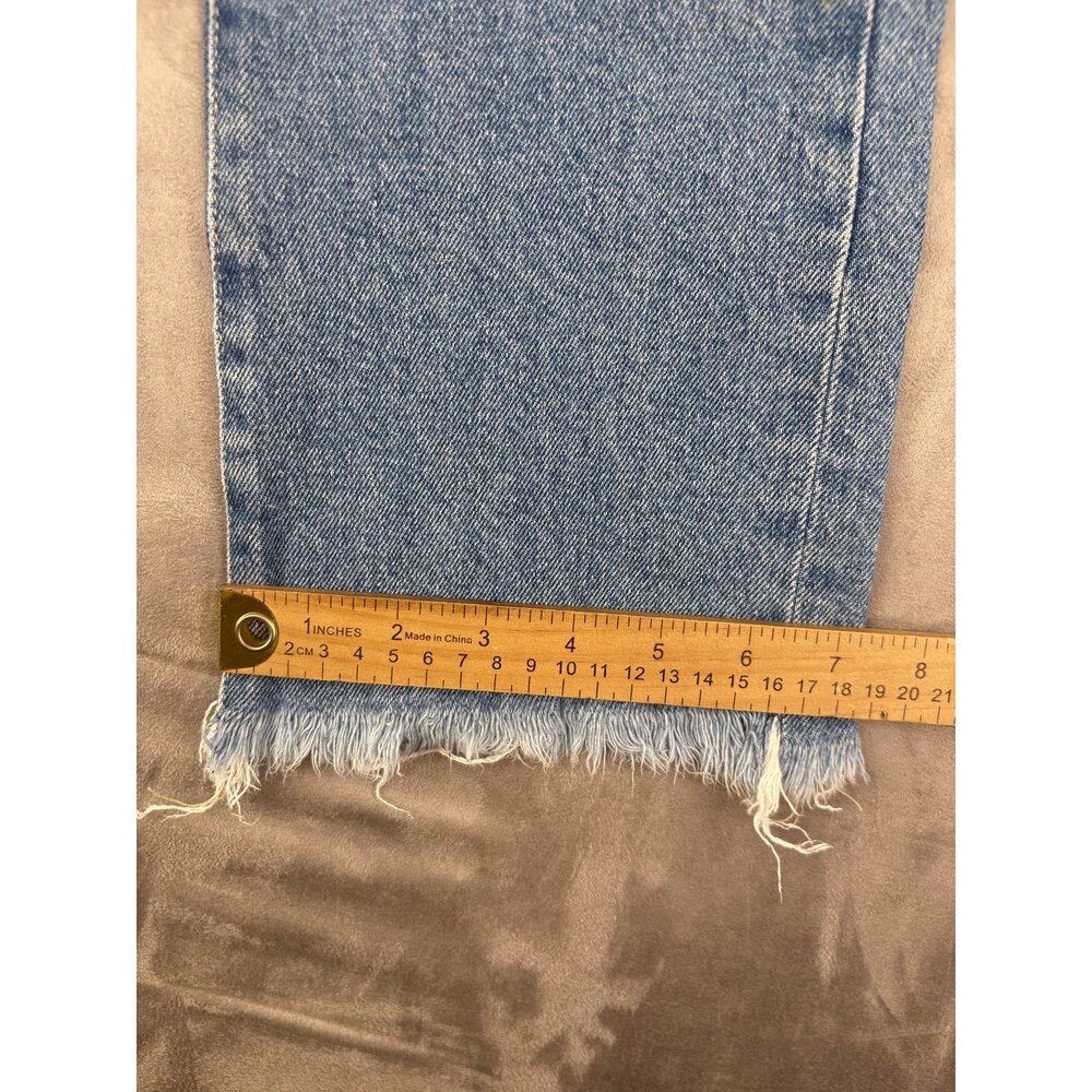 FRAME Straight Leg Jeans 29 Raw Hem Light Wash - Picture 13 of 13
